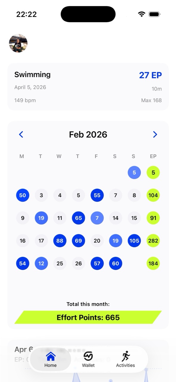 MOTRA home dashboard screen